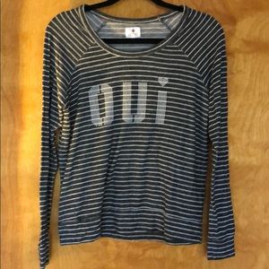 Sundry Striped Sweatshirt